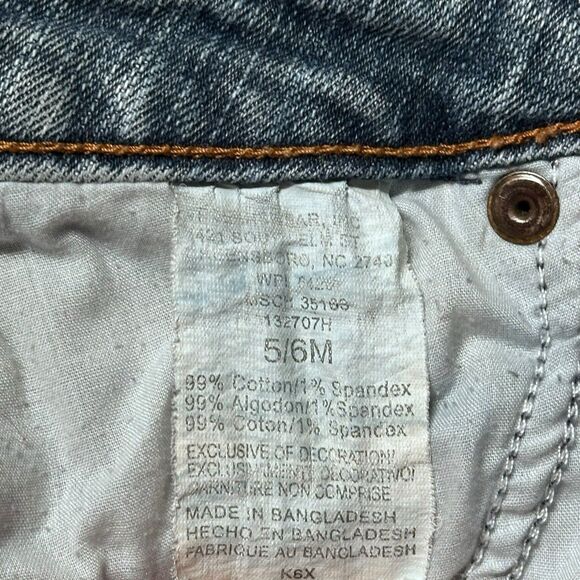 Copper Rivet Bootcut Jeans Juniors Size 5/6M Medium Wash Stretch Denim Y2K Style - Picture 9 of 15